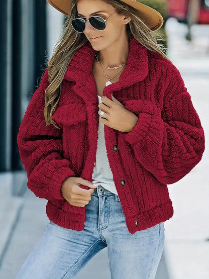 - Veste en fourrure unie