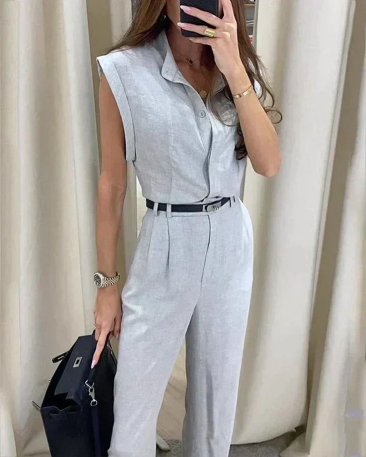 Adah - Duo décontracté de chemise et pantalon