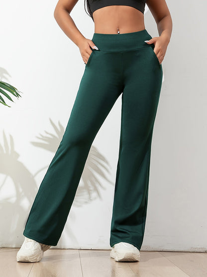 Isabella | Pantalon de sport extensible de couleur unie