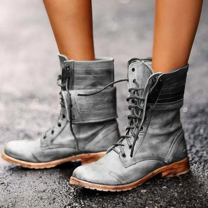 Birgit - Bottes en cuir rétro intemporelles et confortables