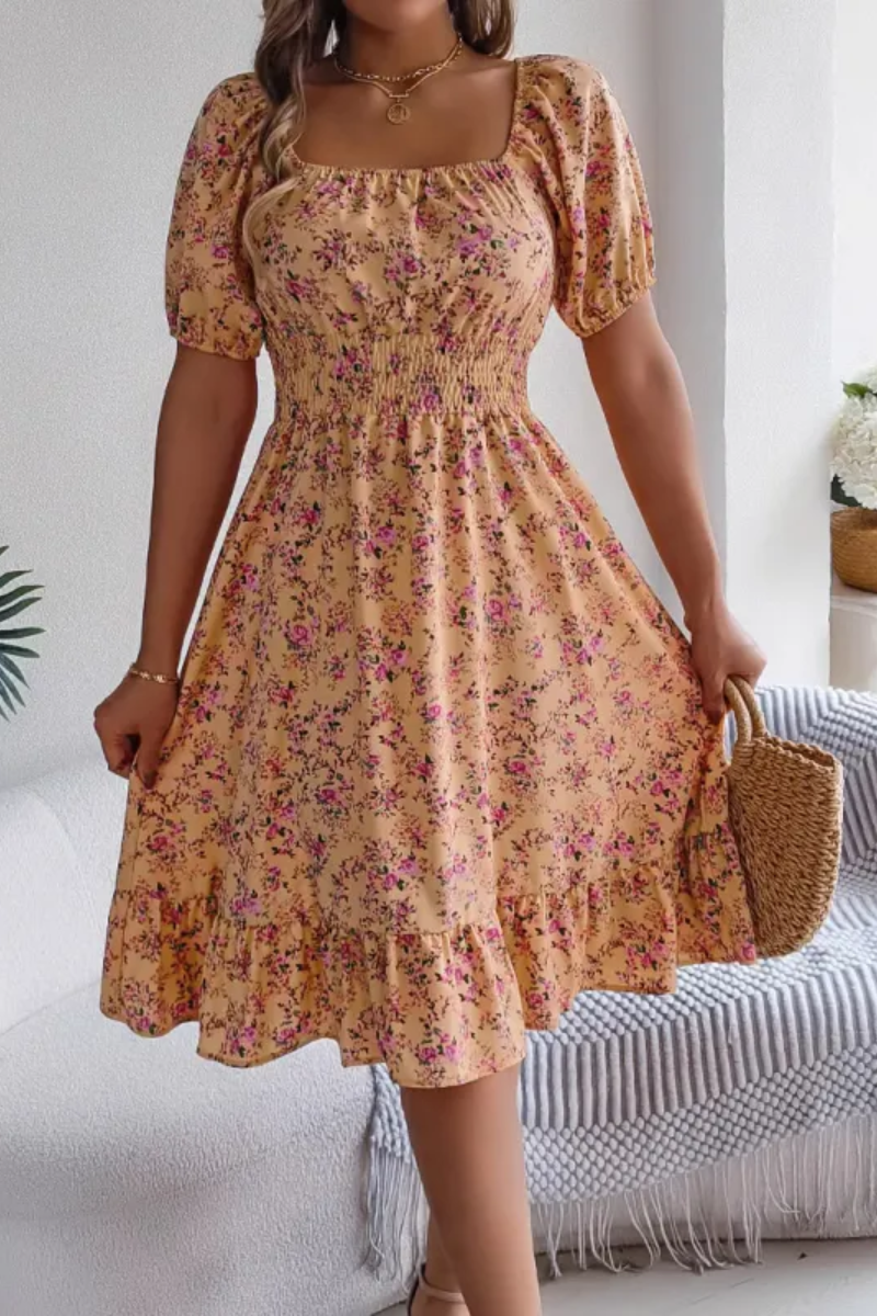 Lila | Robe à volants fleurie pour femme