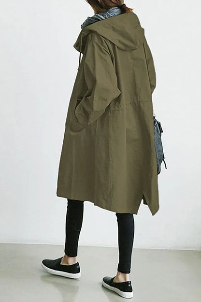 Helena - Trench-coat imperméable avec capuche