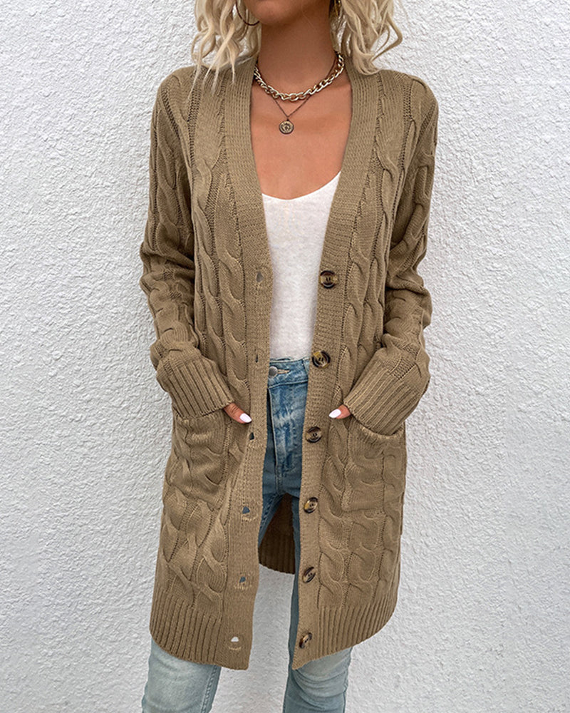Jenna - Cardigan Automnal à Manches Longues Stylé pour Femmes