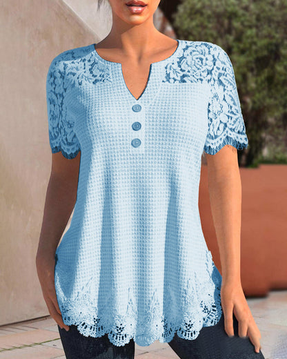 Cm | Blouse en dentelle structurée