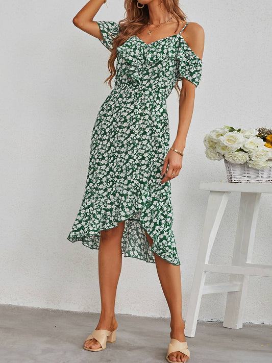 Robe avec jupe imprimée