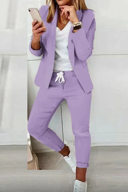 Blazer à manches longues et pantalon