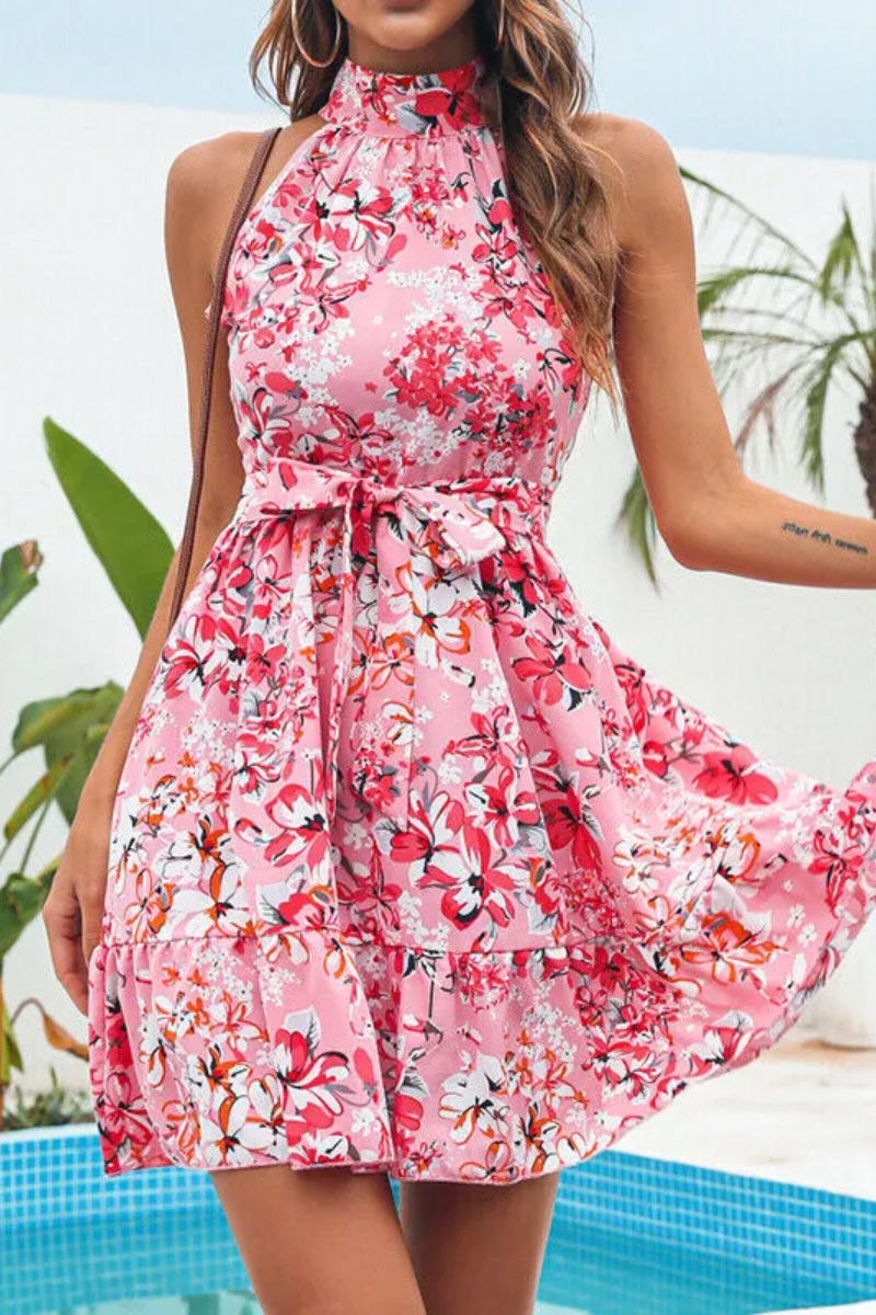 Flora | Robe dos nu fleurie pour femme
