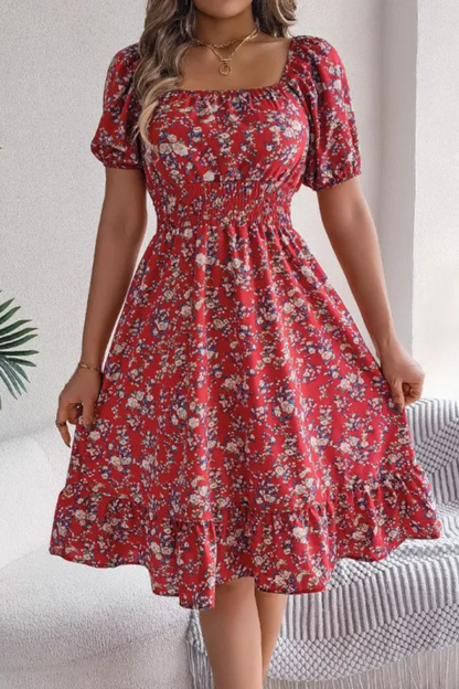 Daisy | Women's Floral Ruffle Dress