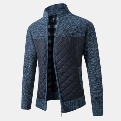 Uffe - Veste en tricot avec col montant