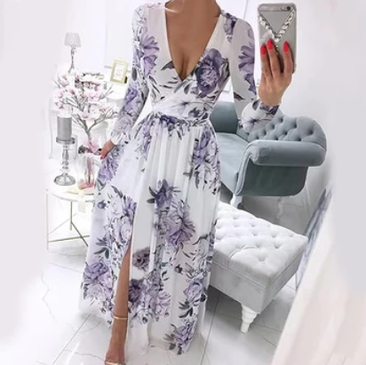 Catherine - Robe à manches longues
