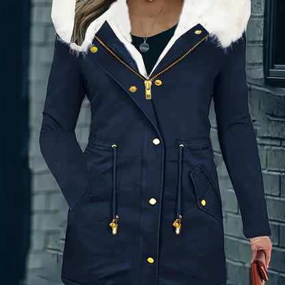 Lotte | Veste décontractée avec capuche et fausse fourrure