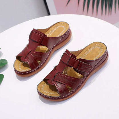 EVELYN | Sandales orthopédiques antidérapantes en cuir