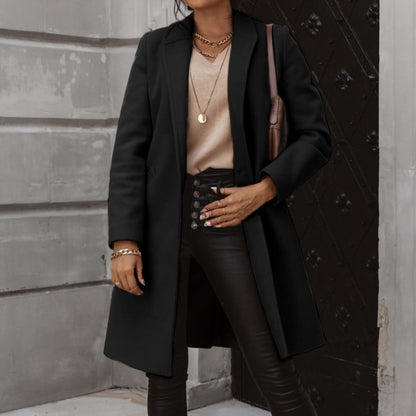 Veste longue en cachemire