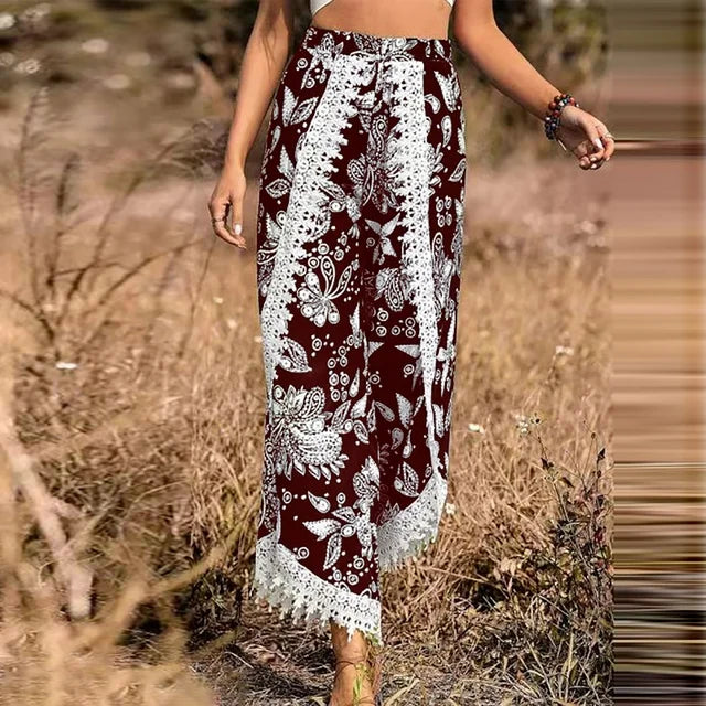 Pantalon élégant en dentelle