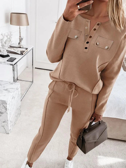 Clara - Ensemble Décontracté et Stylé d'Automne pour Femmes