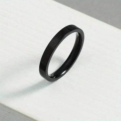 Lotte | Bague en acier inoxydable brillant avec motif en forme d'arche