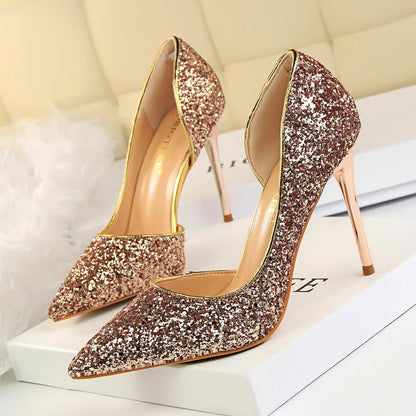 Chaussures de luxe pour femmes Pompes sexy pour femmes Chaussures à talons hauts