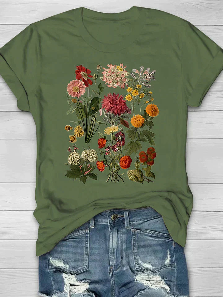 Yana | Vintage Floral T-shirt Retro Style for Casual Chic