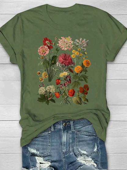 Yana | Vintage Floral T-shirt Retro Style for Casual Chic