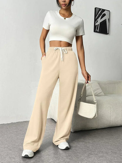 Amélie - Pantalon Large Élégant pour l'Automne et l'Hiver pour Femme