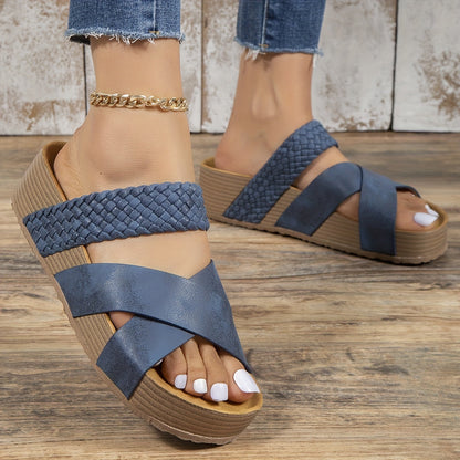 Hannah | Sandales tressées - Look moderne sans effort