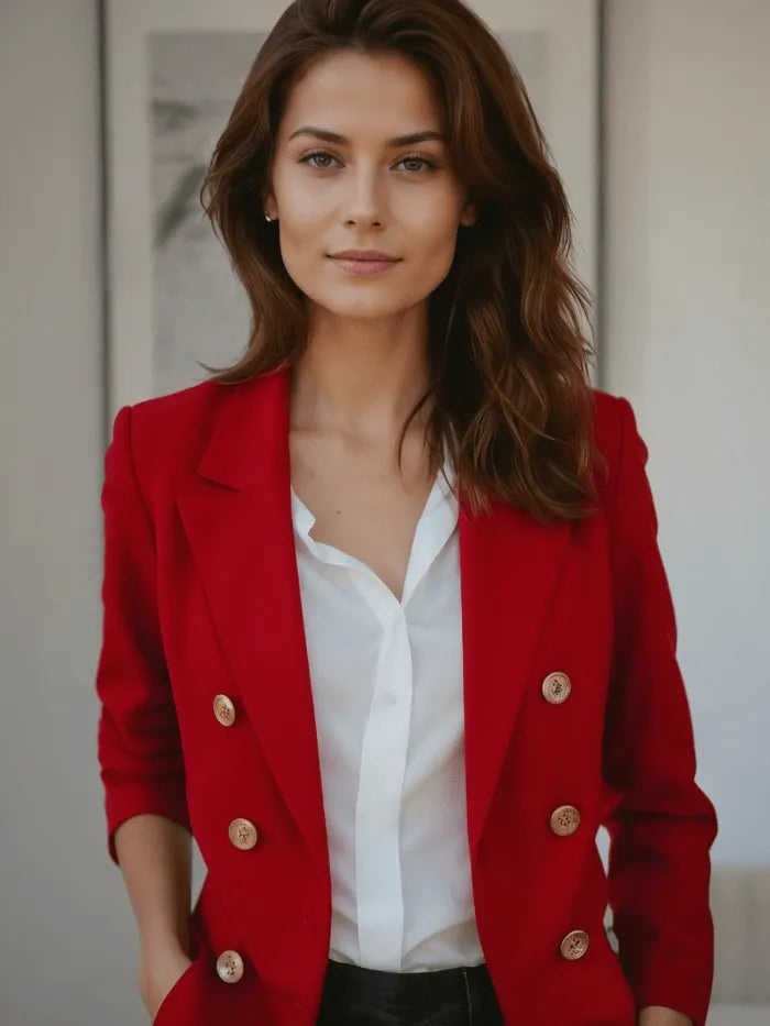 Blazer de luxe - Confortablement élégant - Matériaux de haute qualité - Parfait pour les affaires et les sorties en soirée