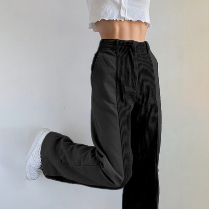 Marga - Pantalon Stylé en Velours Côtelé pour Femmes