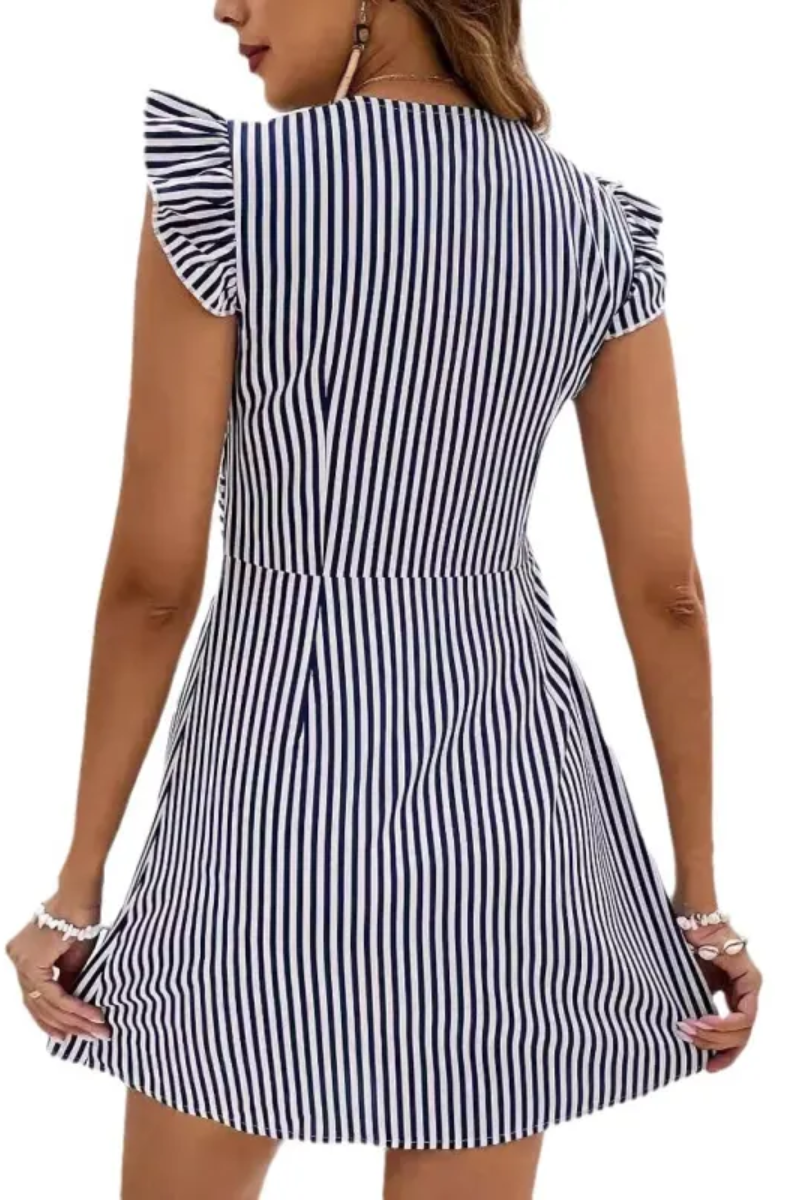 Elise | Robe chemise à col en V pour femme