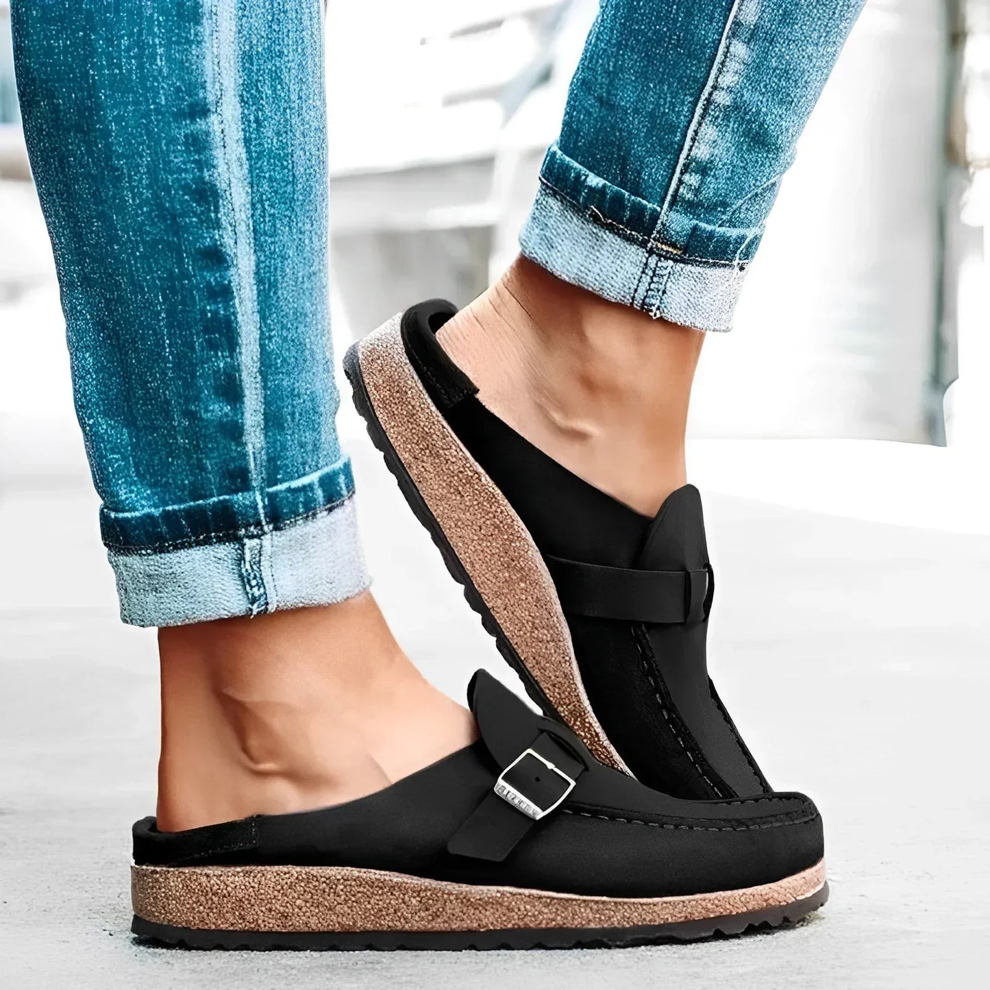 Luiz - sandales modernes en cuir de style vintage