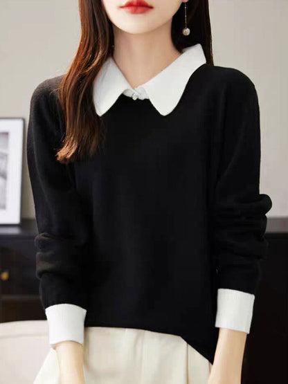 Xisca Blouse | Blouse à manches longues avec blocs de couleurs