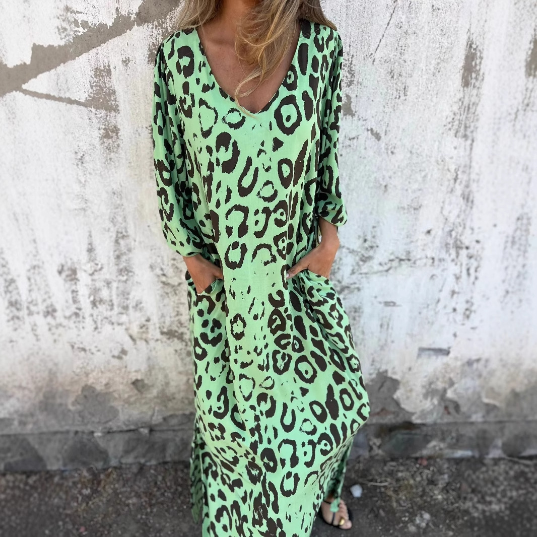 Robe imprimée léopard