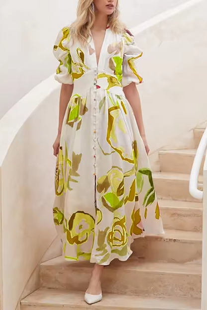 Isla | Robe de plage longue imprimée pour femmes