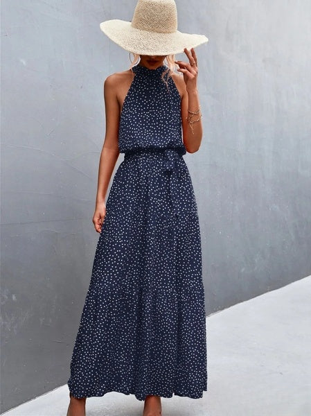 Aviana - Robe-combinaison dos nu avec volants et imprimé à pois, best-seller