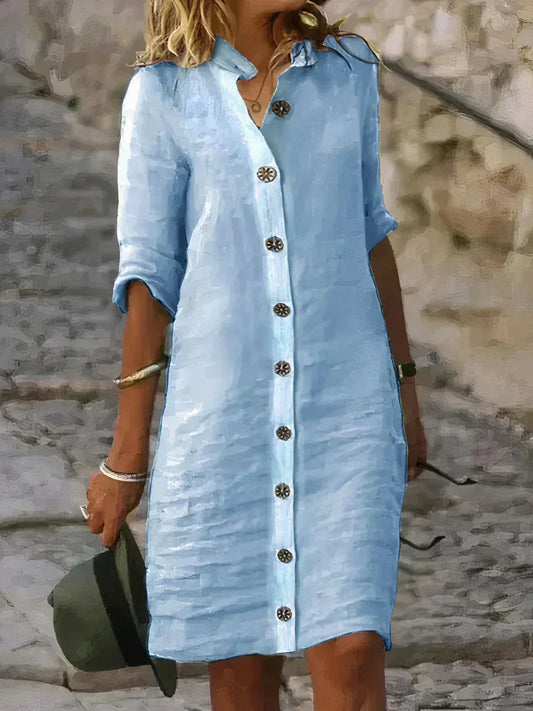 Robe d'été décontractée en lin