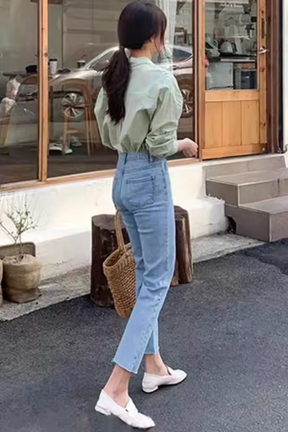 Tessa | Jean droit taille haute pour femme