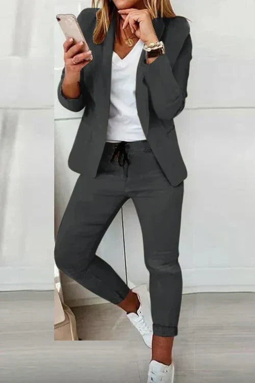 Blazer à manches longues et pantalon