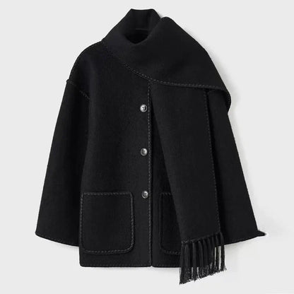 Pamella - Manteau à pompon intemporel pour femmes