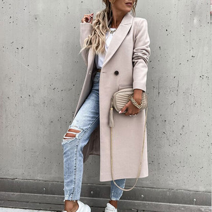 Manteau long avec boutons