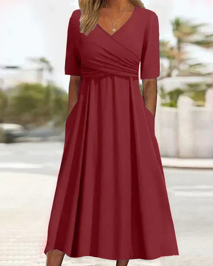 Prianka - Robe blouson à manches courtes