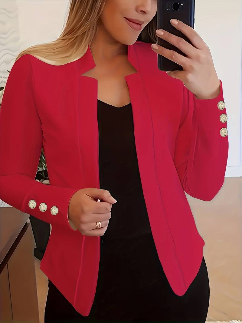 Emma - Blazer décontracté à manches longues et boutons