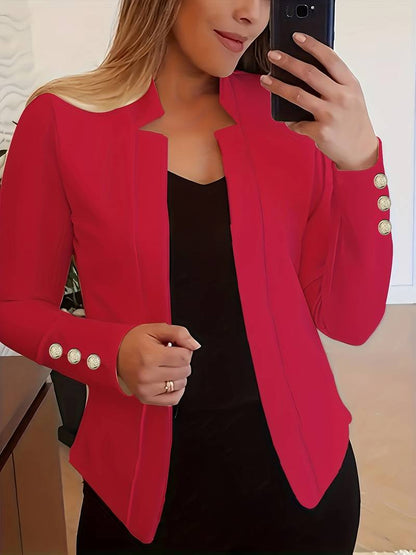 Emma - Blazer décontracté à manches longues et boutons