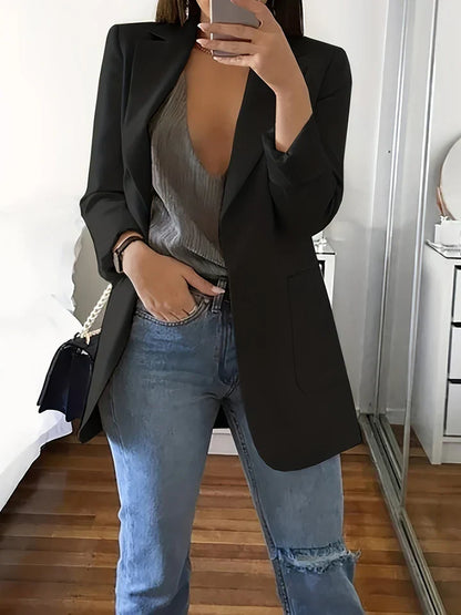 Blazer lyre décontracté grande taille