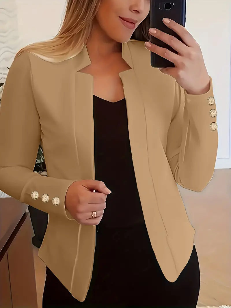 Emma - Blazer à manches longues ouvert sur le devant pour le printemps