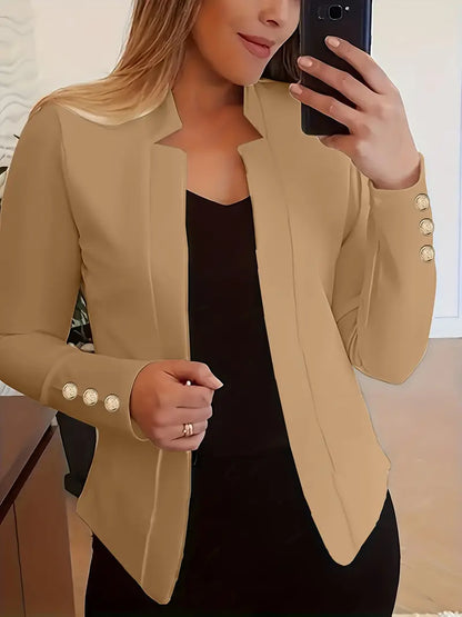 Emma - Blazer à manches longues ouvert sur le devant pour le printemps