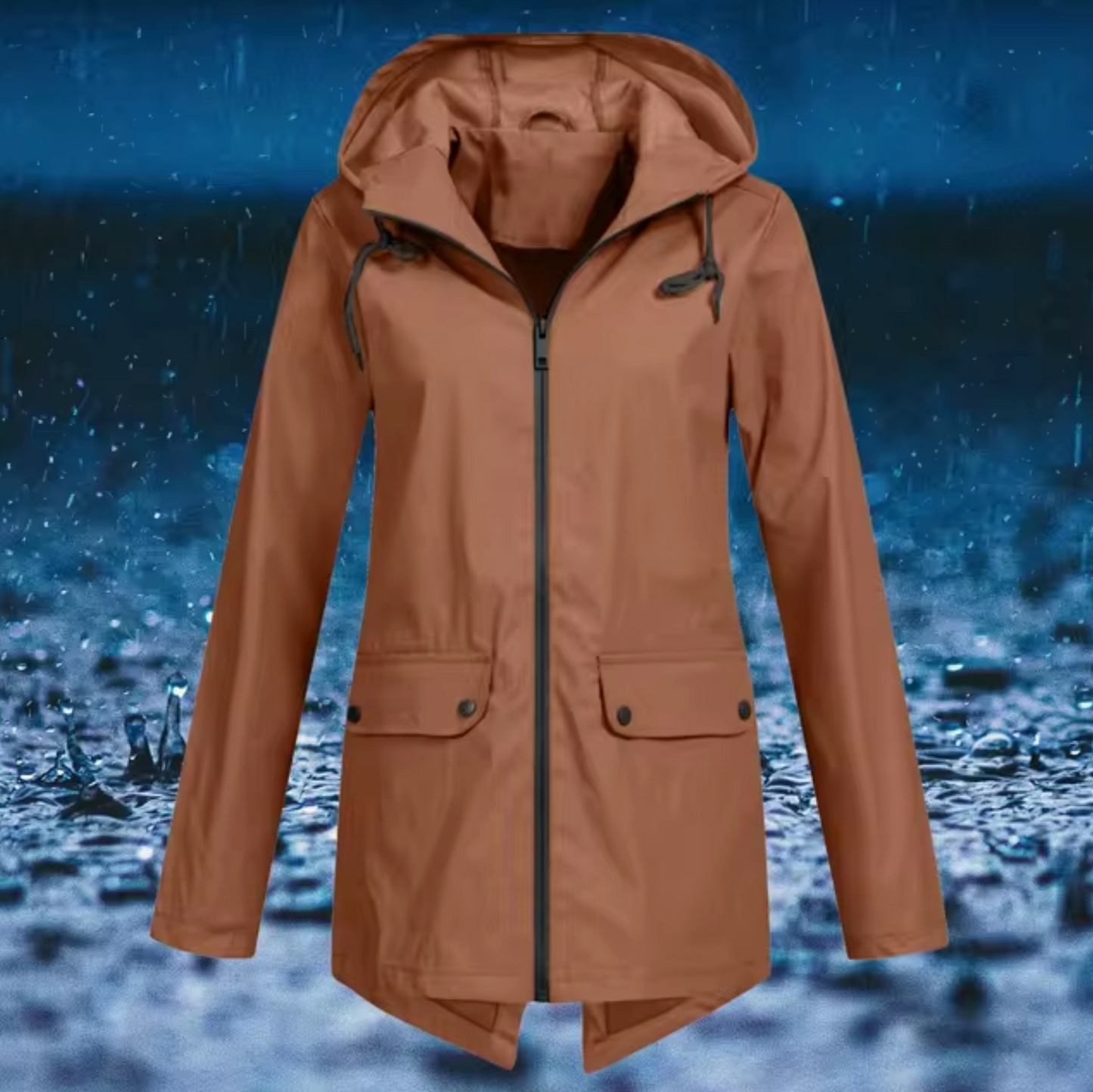 Cara | Imperméable coupe-vent avec capuche