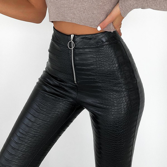 Vitha - Pantalon moderne en peau d'animal pour femmes