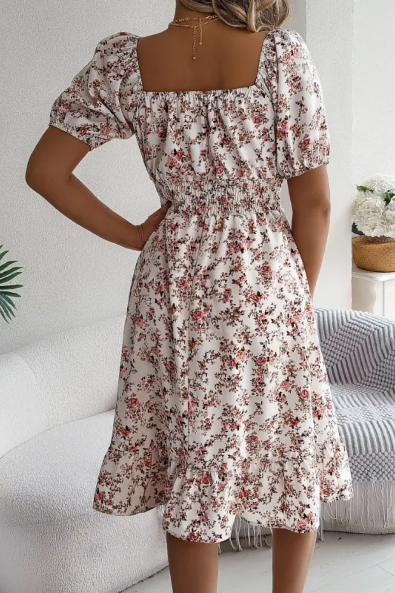 Lila | Robe à volants fleurie pour femme