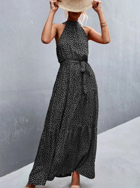Aviana - Robe-combinaison dos nu avec volants et imprimé à pois, best-seller
