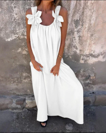 Robe longue à fleurs