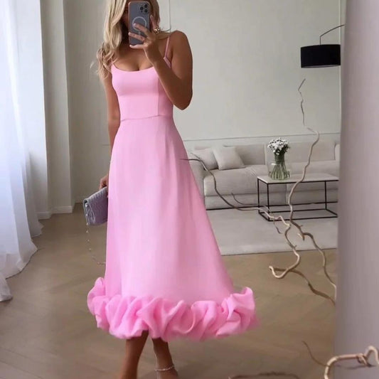 Miriam - Charmante robe midi à volants